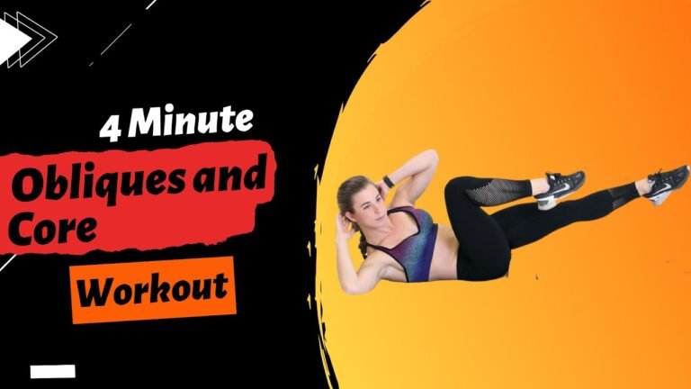 4 Minute Oblique and Core Workout I  #obliques #coreworkout