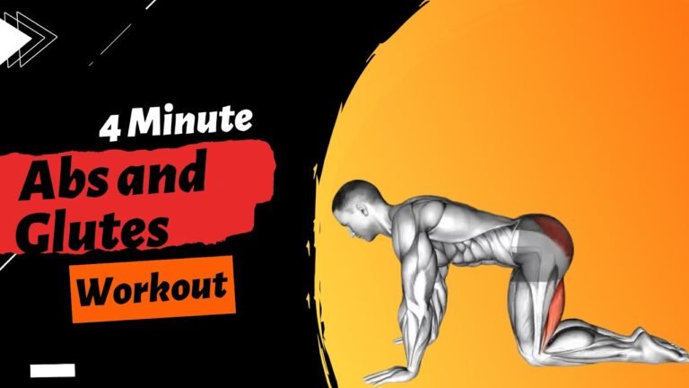 4 Minutes Abs and Glutes Workout I  #absworkout #glutes