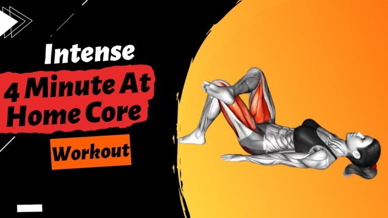 Intense 4 Minute At Home Core Workout I  #abdominal #absworkout