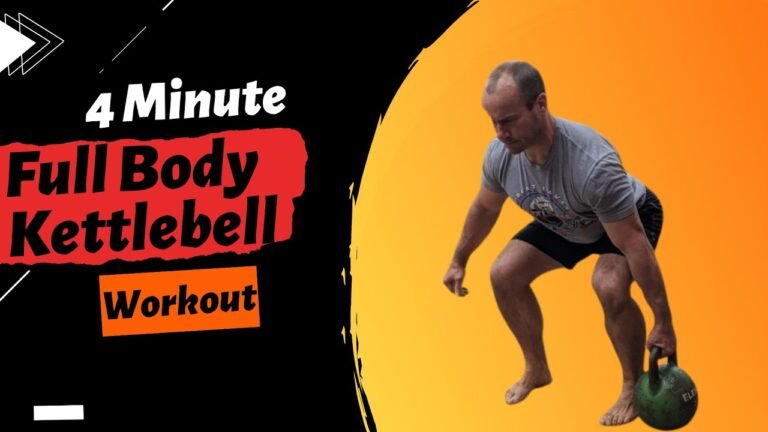 4 Minute Full Body Kettlebell Workout I  #kettlebell #kettlebellexercises