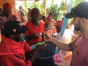 Giving Clean Water and Tespo Vitamins to Haiti