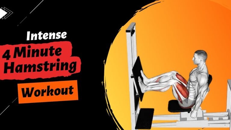 Intense 4 Minute Hamstring Workout I  #legworkout